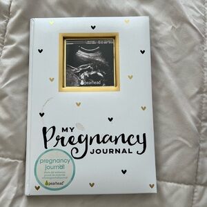 Pearhead Pregnancy Journal with Black Text